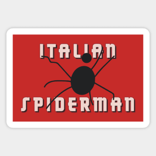 Italian Spiderman Movie Title Magnet